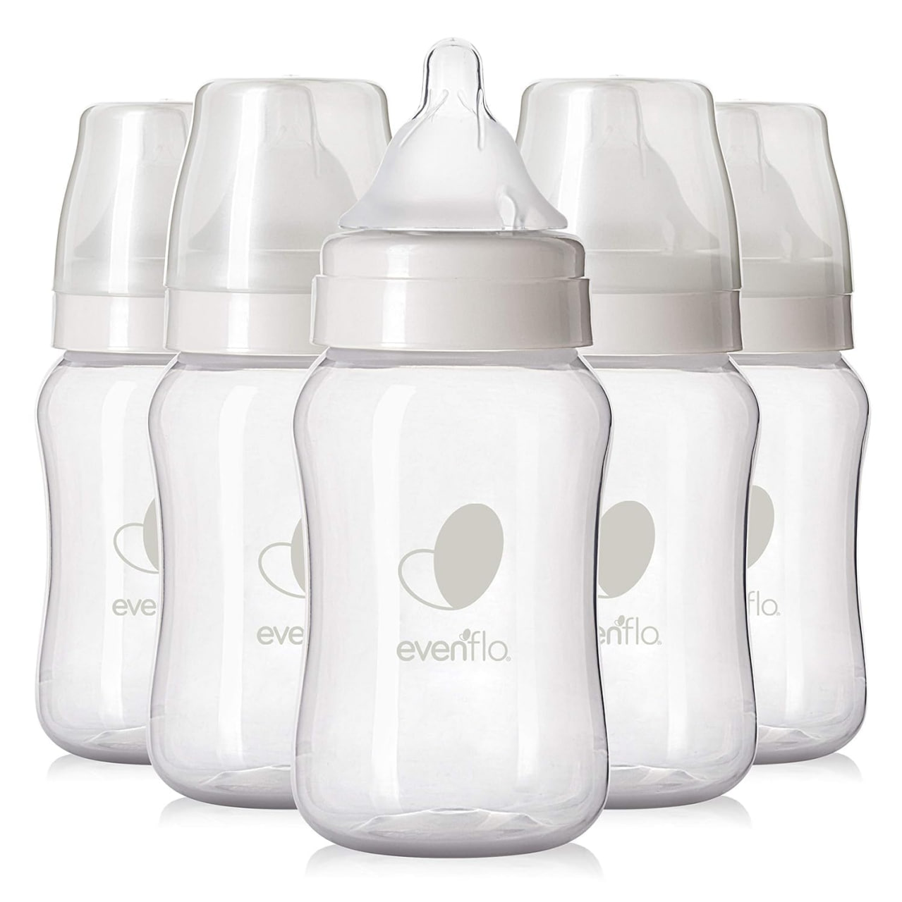 Evenflo Feeding Premium Proflo Venting Balance Plus 宽口婴儿、新生儿和幼儿奶瓶 - 有助于减少胀气 - 9 盎司（6 个装）