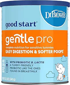 美好开端 | 布朗博士温和专业婴儿配方奶粉，专为敏感肠胃设计，易于消化，令宝宝便便更柔软，添加益生菌、DHA，非转基因